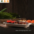 Disposable Sugarcane Bagasse Cuisine Food Plate Cutlery Set